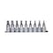 Teng Tools M1213TPX - 9 Piece 1/2" Drive TPX Bit Socket Set Clip M1213TPX - alternate 1